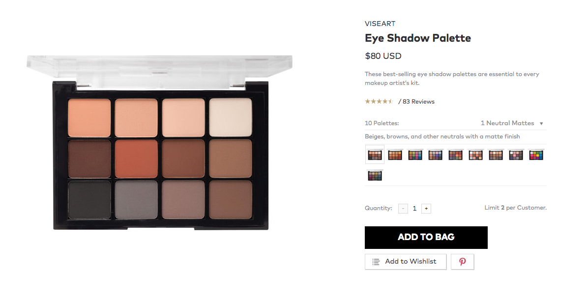 Anti-Haul_VISEART Eye Shadow Palette Neutral Mattes